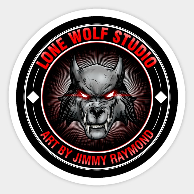 Lone wolf Sticker by Artbyjcrct